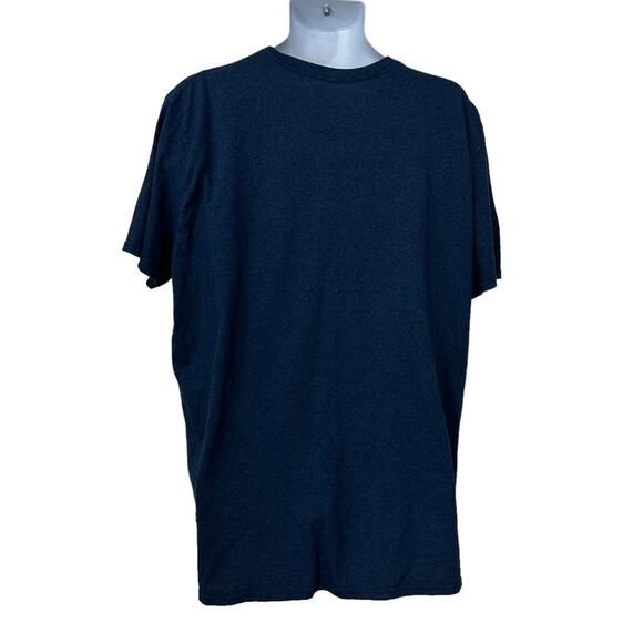 Bob Ross Graphic Tee T Shirt No Mistakes Just Happy Accidents Blue Sz 2XL XXL - Picture 2 of 4